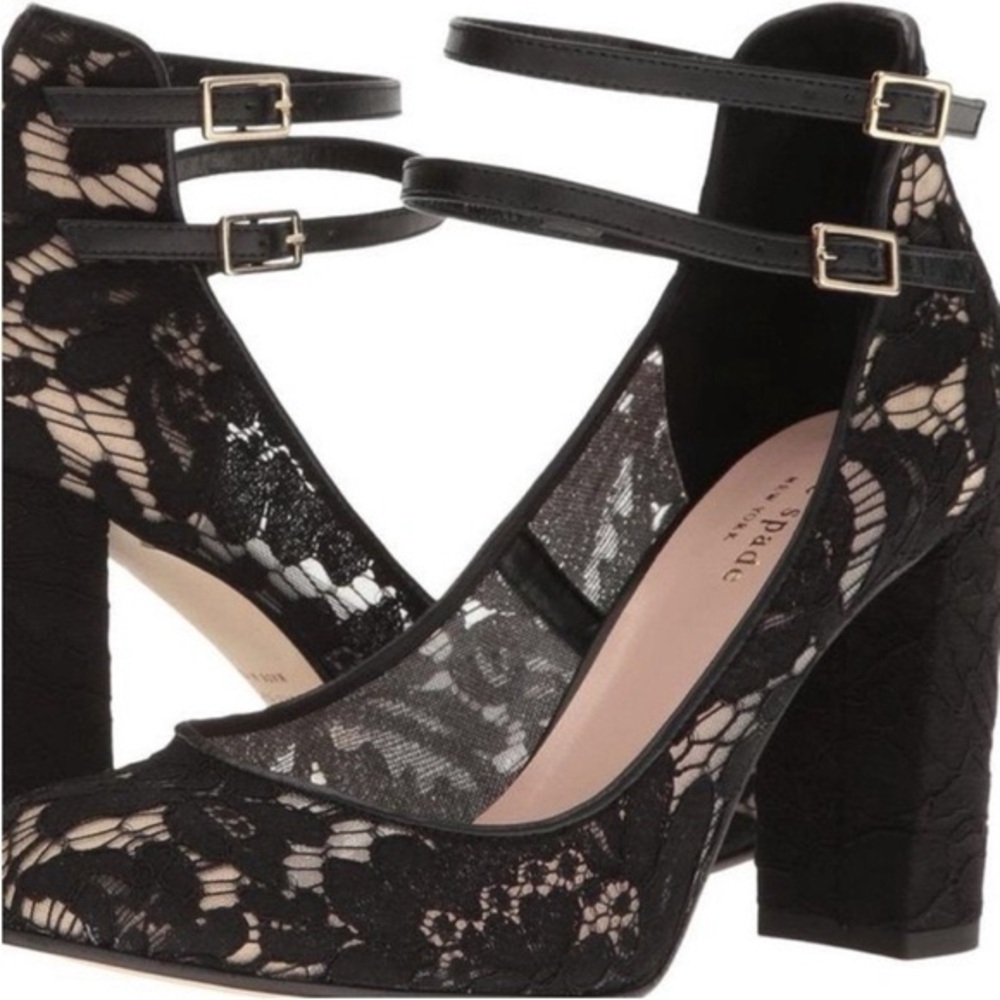 Kate Spade Black Lace Pumps